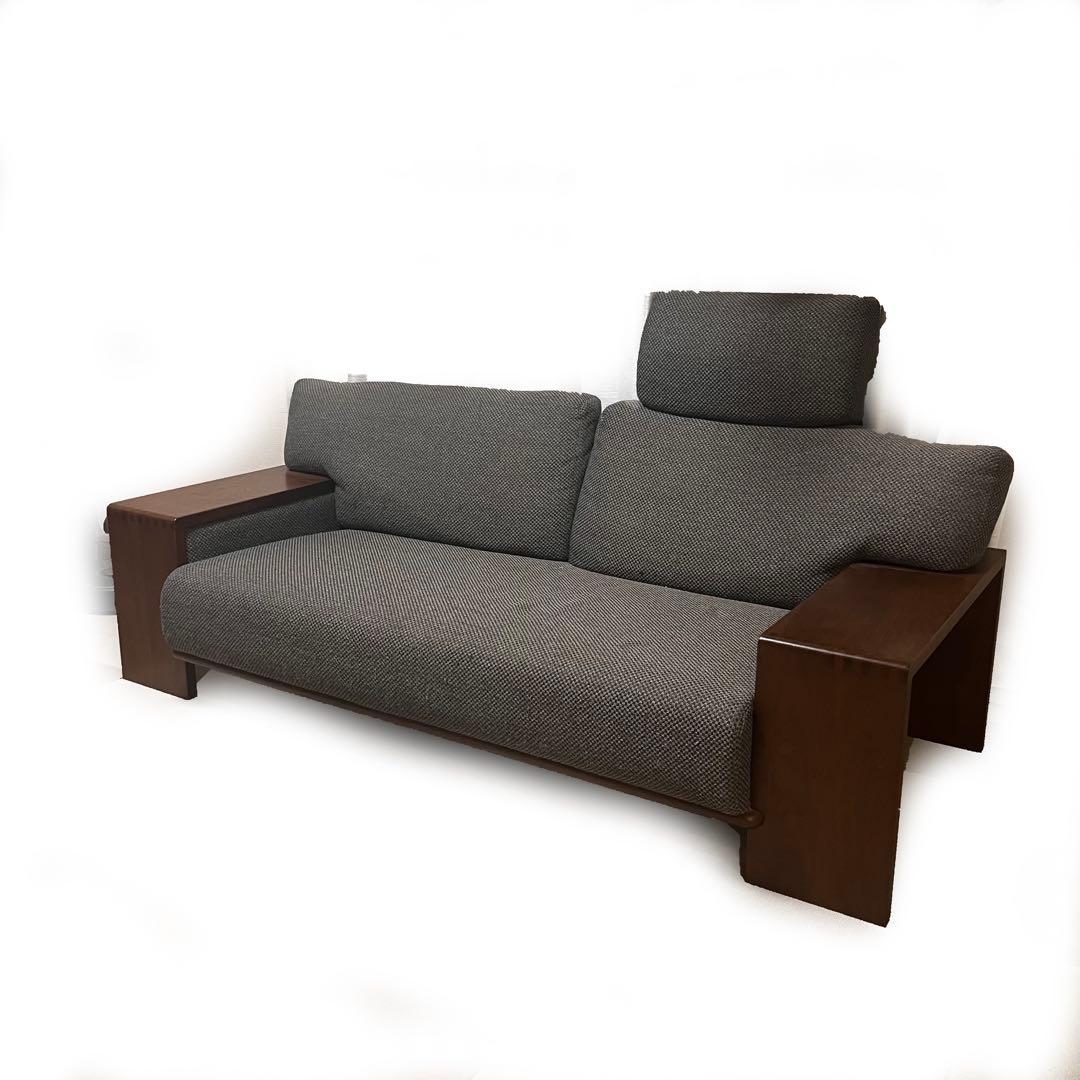 カンディハウス ボルス 2人掛けソファ（オプションのヘッドレスト付き）