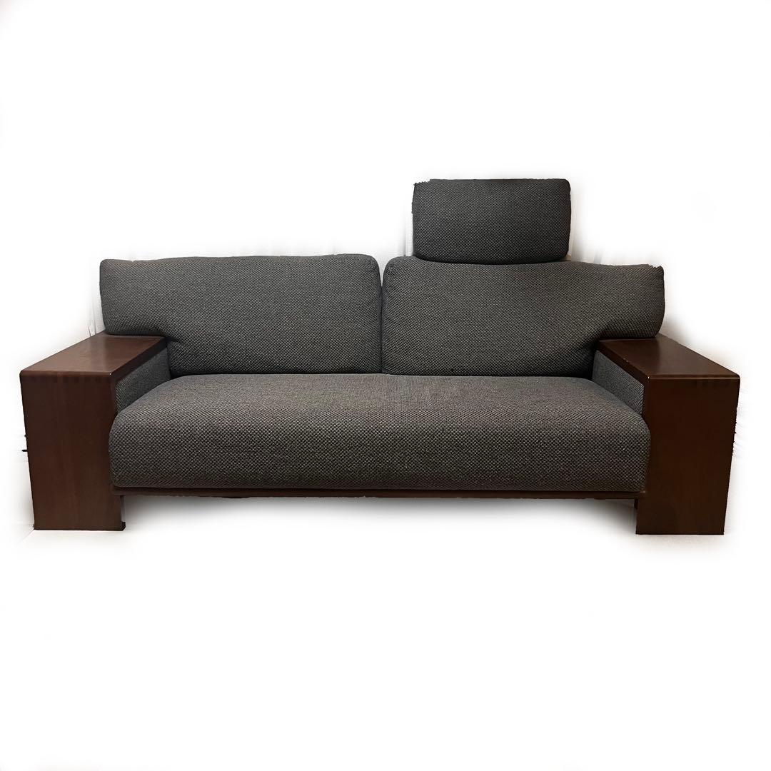 カンディハウス ボルス 2人掛けソファ（オプションのヘッドレスト付き）