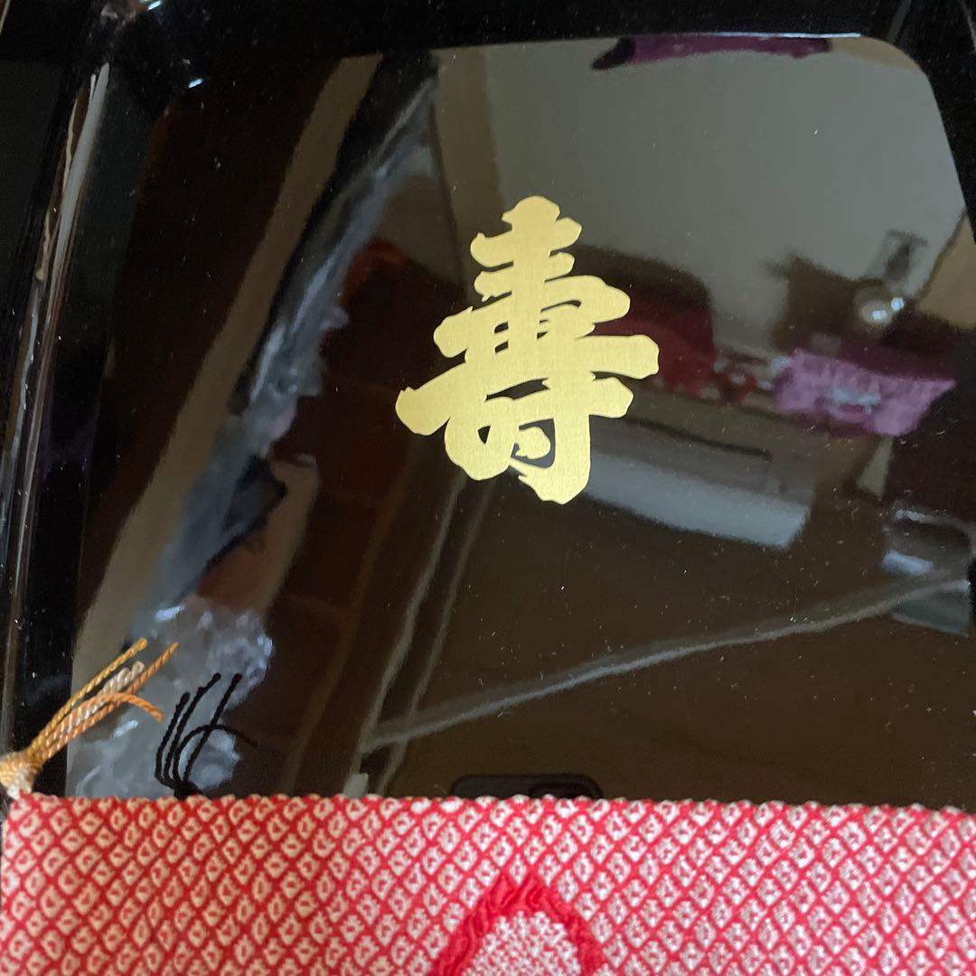 祝　京都　お盆　越前塗　結納儀　総絞り付き　京都　おか善