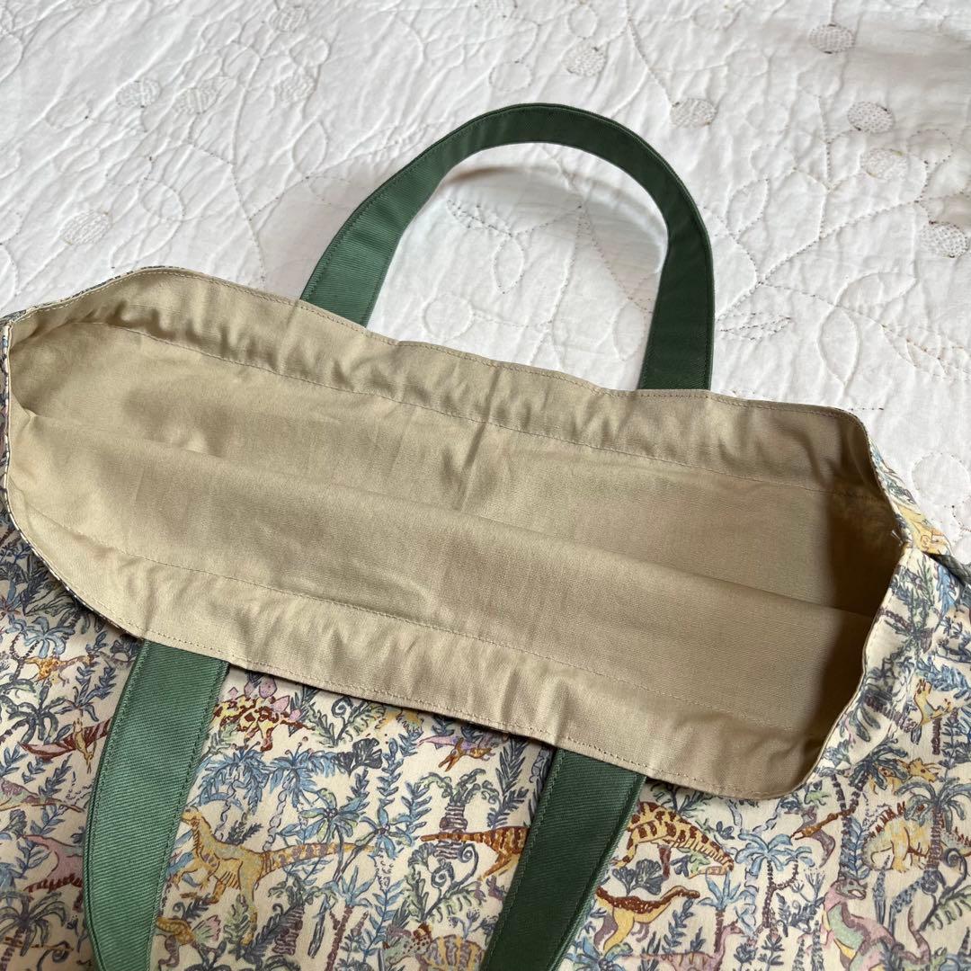 リバティ　ランブルアンドロアー　ループ付き　絵本袋　ナップサック　上靴袋　3点