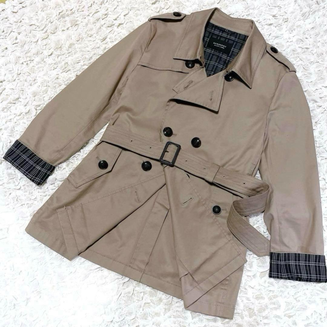 訳あり BURBERRY バーバリーブルーレーベル トレンチコート チェック