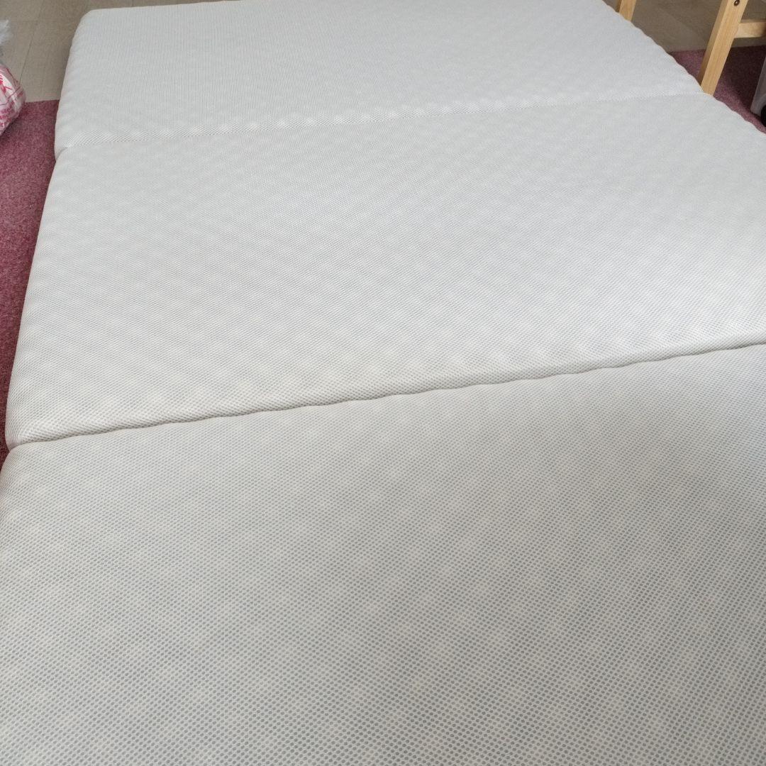 ホワイト メッシュ ノンスプリングマットレス セミシングル