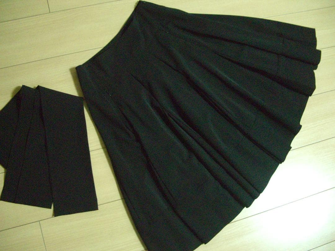 専用９万★フォクシーニューヨークFOXEYリボン付ストレッチフレアスカート42