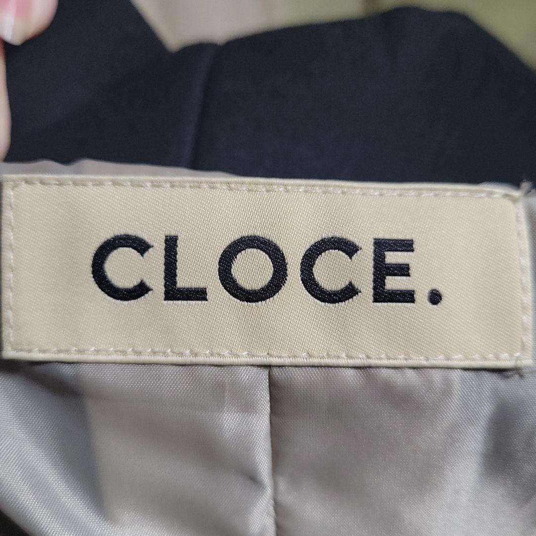 CLOCE. フード付きダウンベスト ベージュ・黒