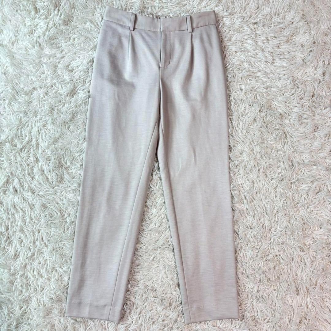 ✨極美品 リネン✨グリーンレーベルリラクシング パンツスーツ ノーカラー 白