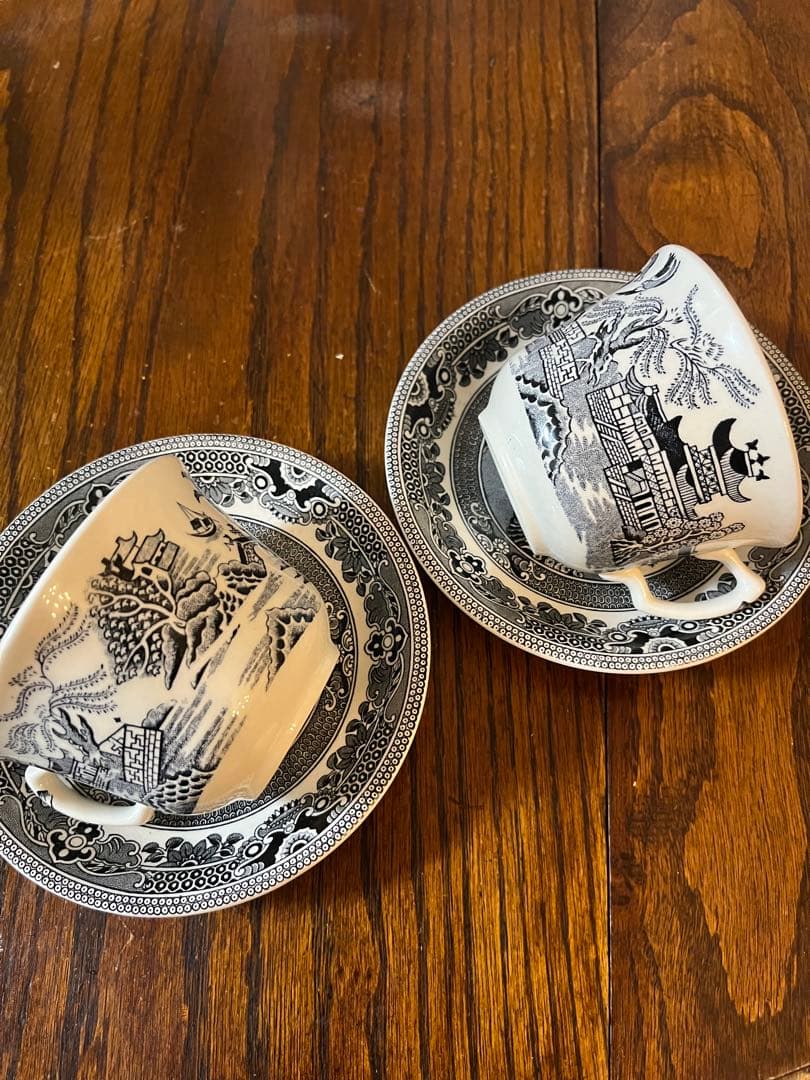 バーレイburleigh ブラックウィロー　カップセット　コーヒーカップ　カップ