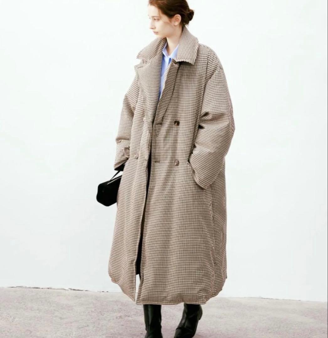 クラシカルチェックダウンコート(tageechita JAPAN)