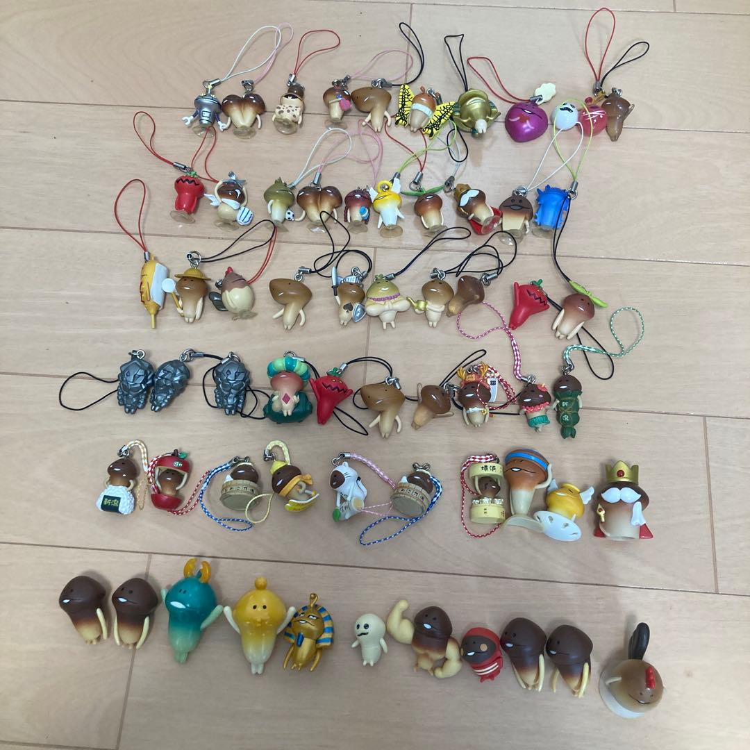 なめこ栽培キット　ストラップ フィギュア