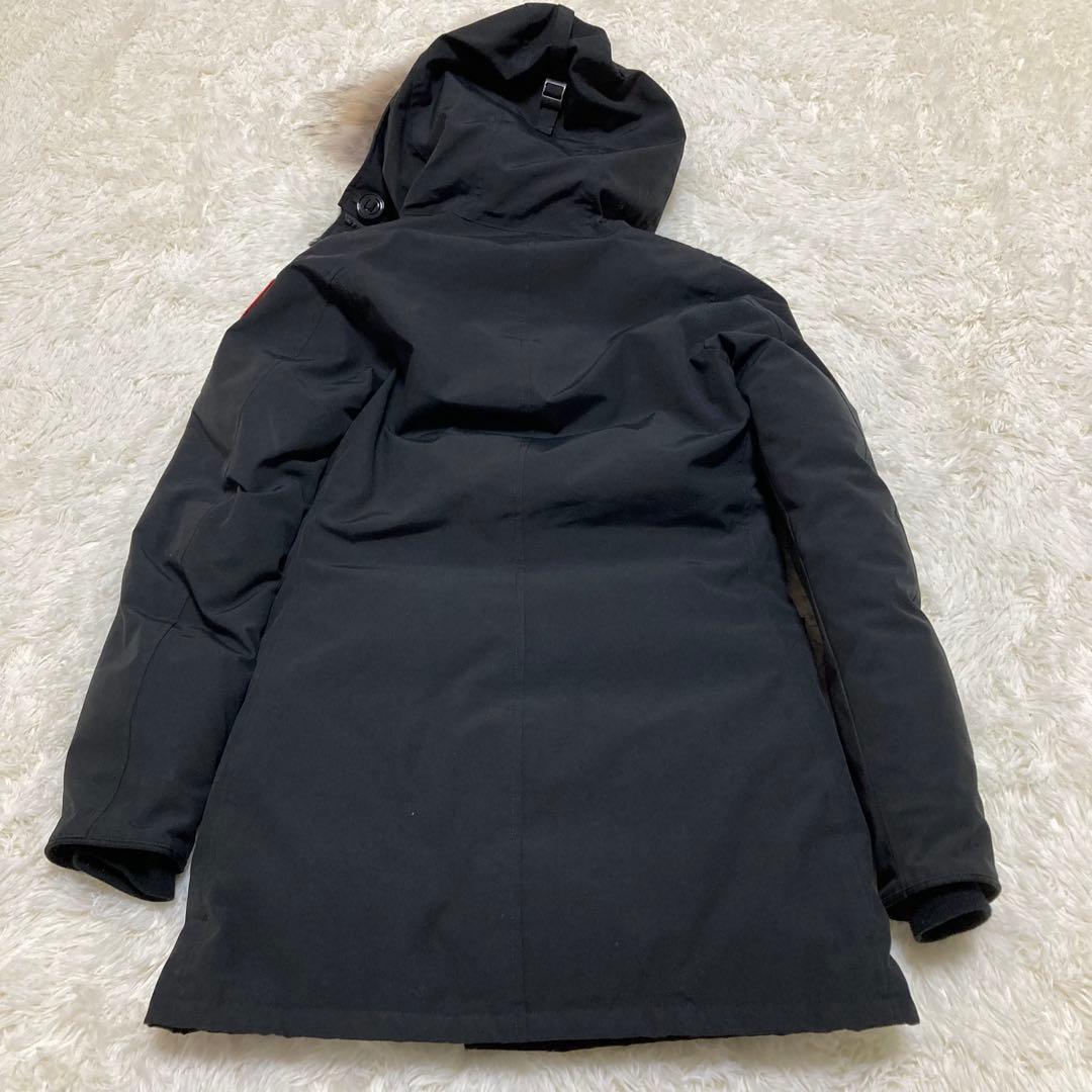 大人気 美品 カナダグース ダウンコート ブロンテ S リアルファー ブラック