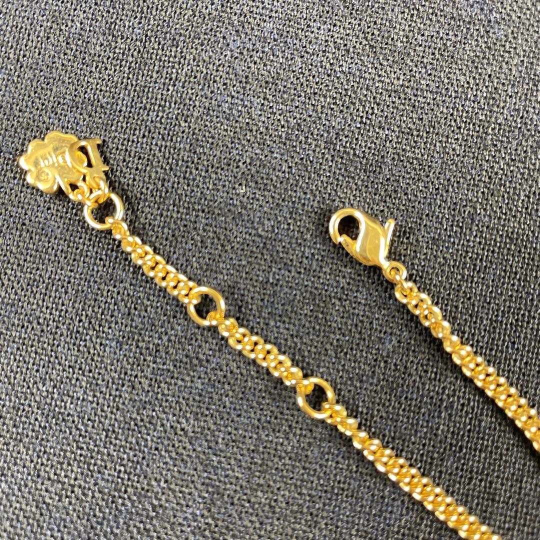 chistian Dior/ヴィンテージ.Dモチーフゴールドブレスレット