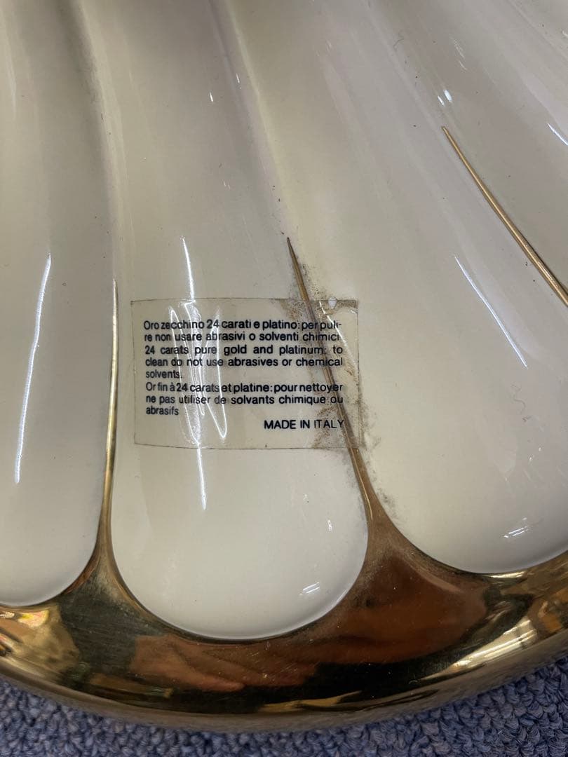 ■高級イタリア製24金Valle d'oro Patchi 花台 アンティーク