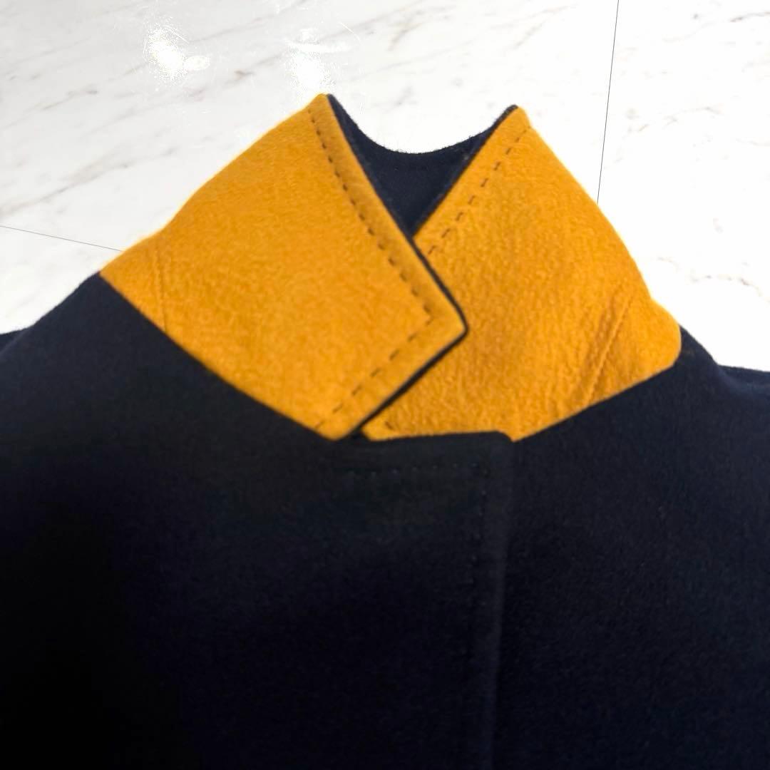 【美品✨️】ポールスミス ウール カシミヤ チェスター コート バイカラー 黒紺