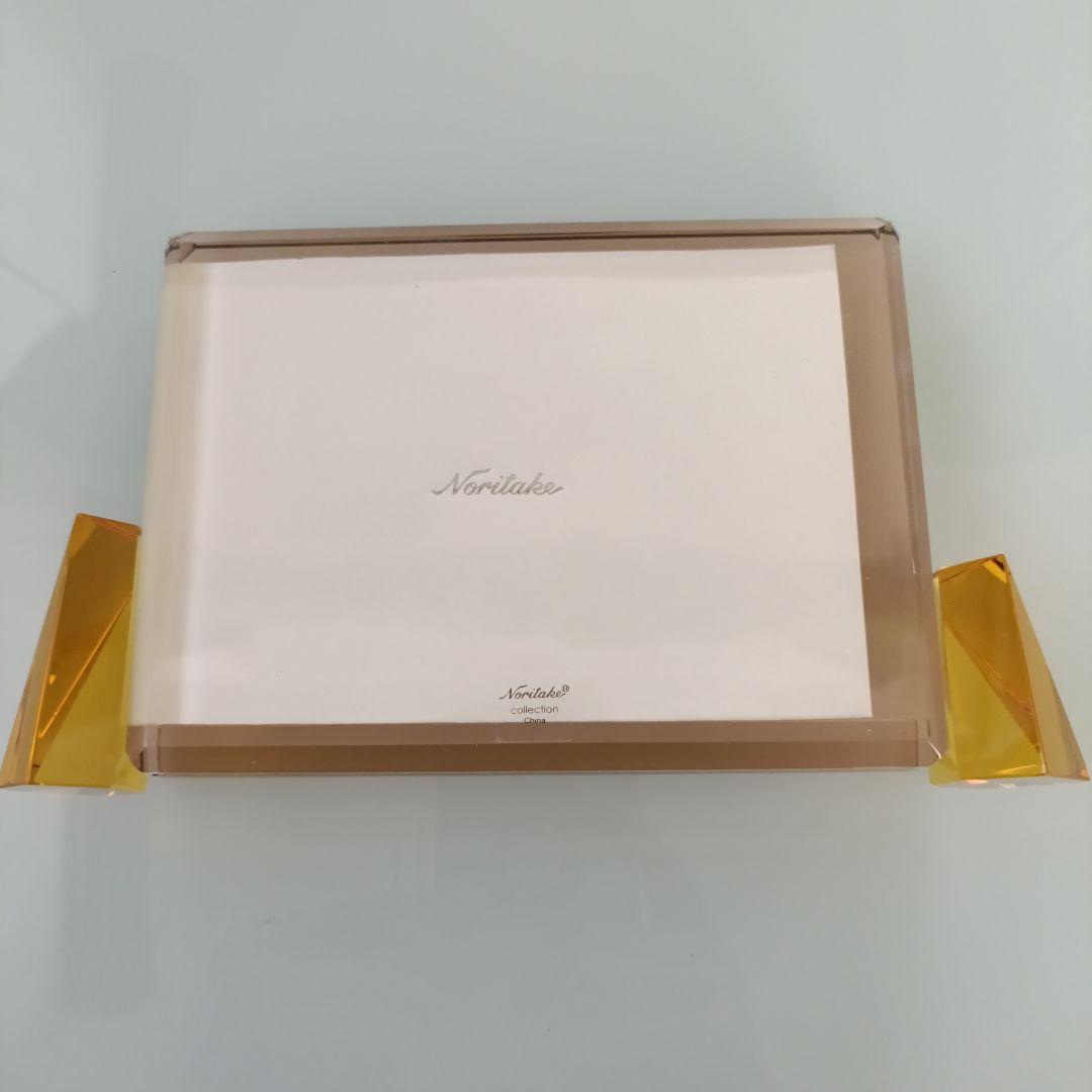 【新品２点セット】ノリタケ★美しいガラス製置時計＆写真立て★フォトフレーム