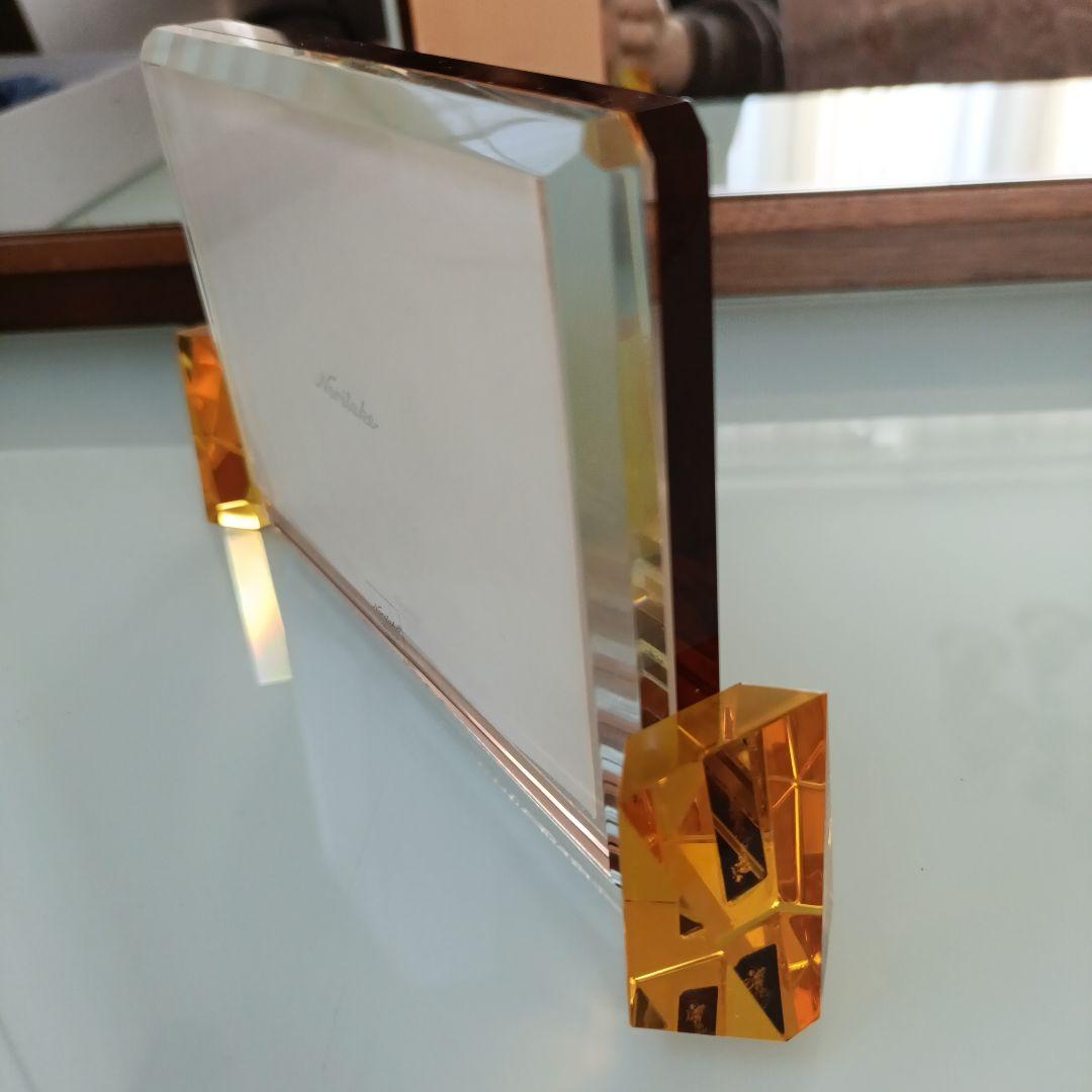 【新品２点セット】ノリタケ★美しいガラス製置時計＆写真立て★フォトフレーム