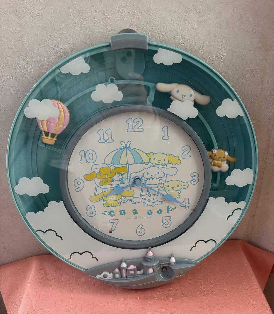 激レア‼︎　シナモロール　振り子時計　メロディー　壁掛け　サンリオ