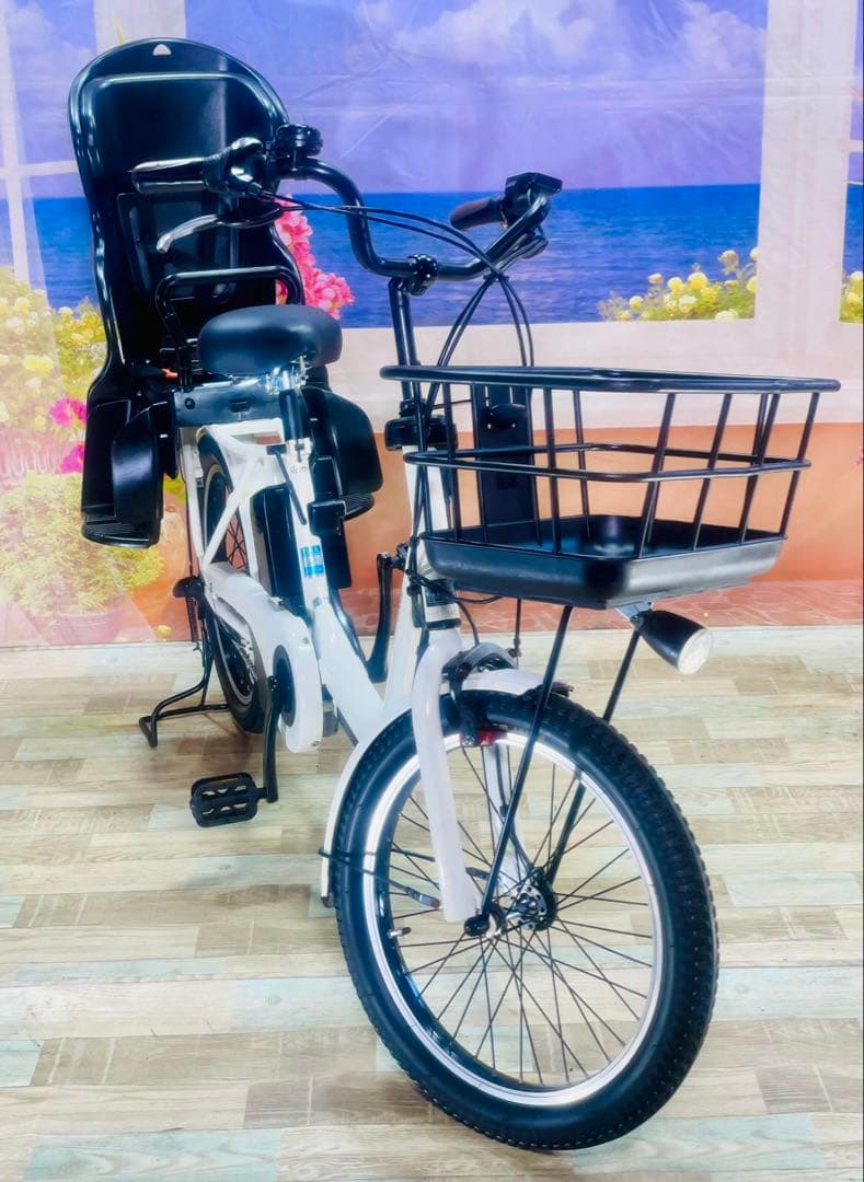 1年保証　ギュットアニーズ⭐️16AH子供乗せ電動アシスト自転車Y3188