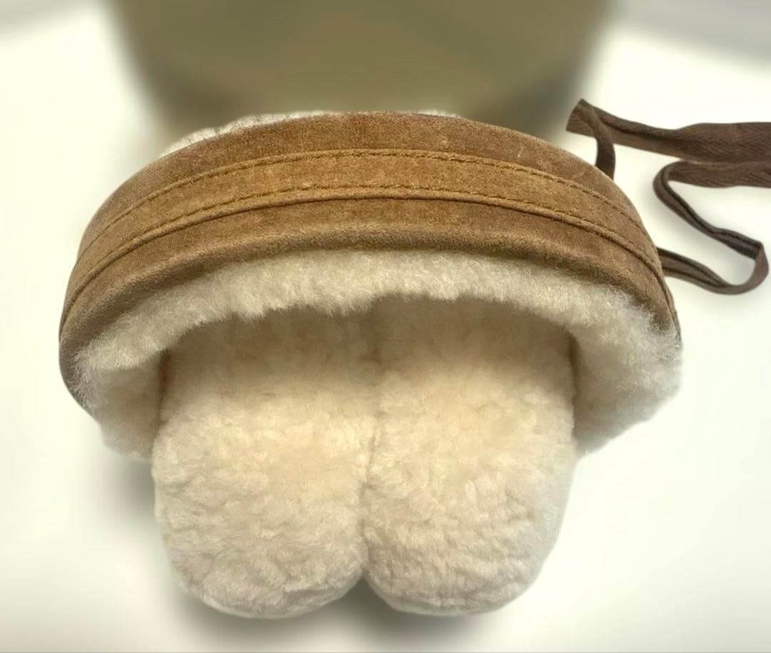 UGG アグ イヤーマフ 耳あて ファー スエード ブラウン