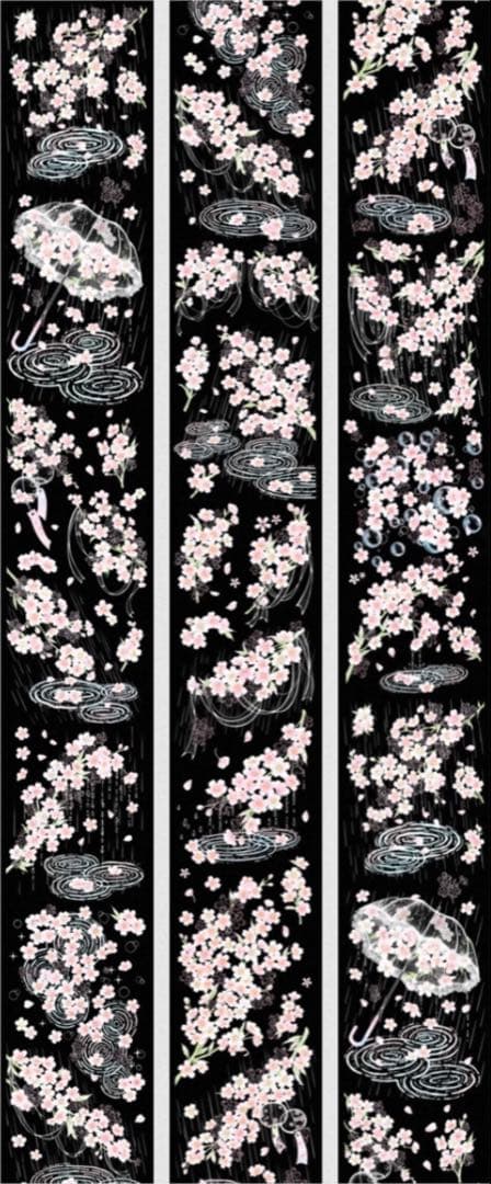 贝壳光 情书 5.8cm×6m 海外マスキングテープ　海外マステ　花