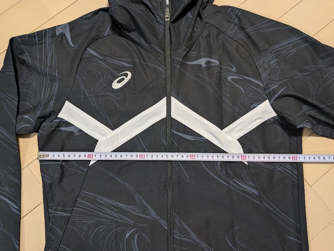 【 ASICS 】A-I-M ストレッチクロスグラフィックフーディーセットアップ