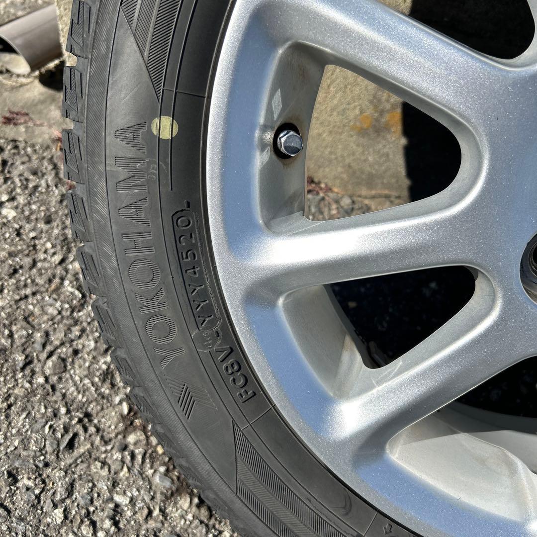 155/65R14ダイハツ純正アルミとスタッドレスタイヤ４本セット送料込