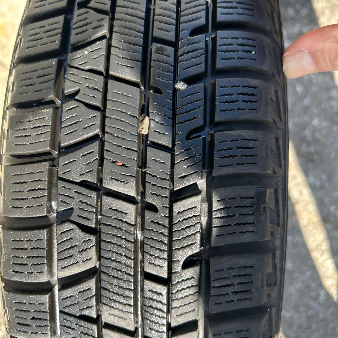 155/65R14ダイハツ純正アルミとスタッドレスタイヤ４本セット送料込