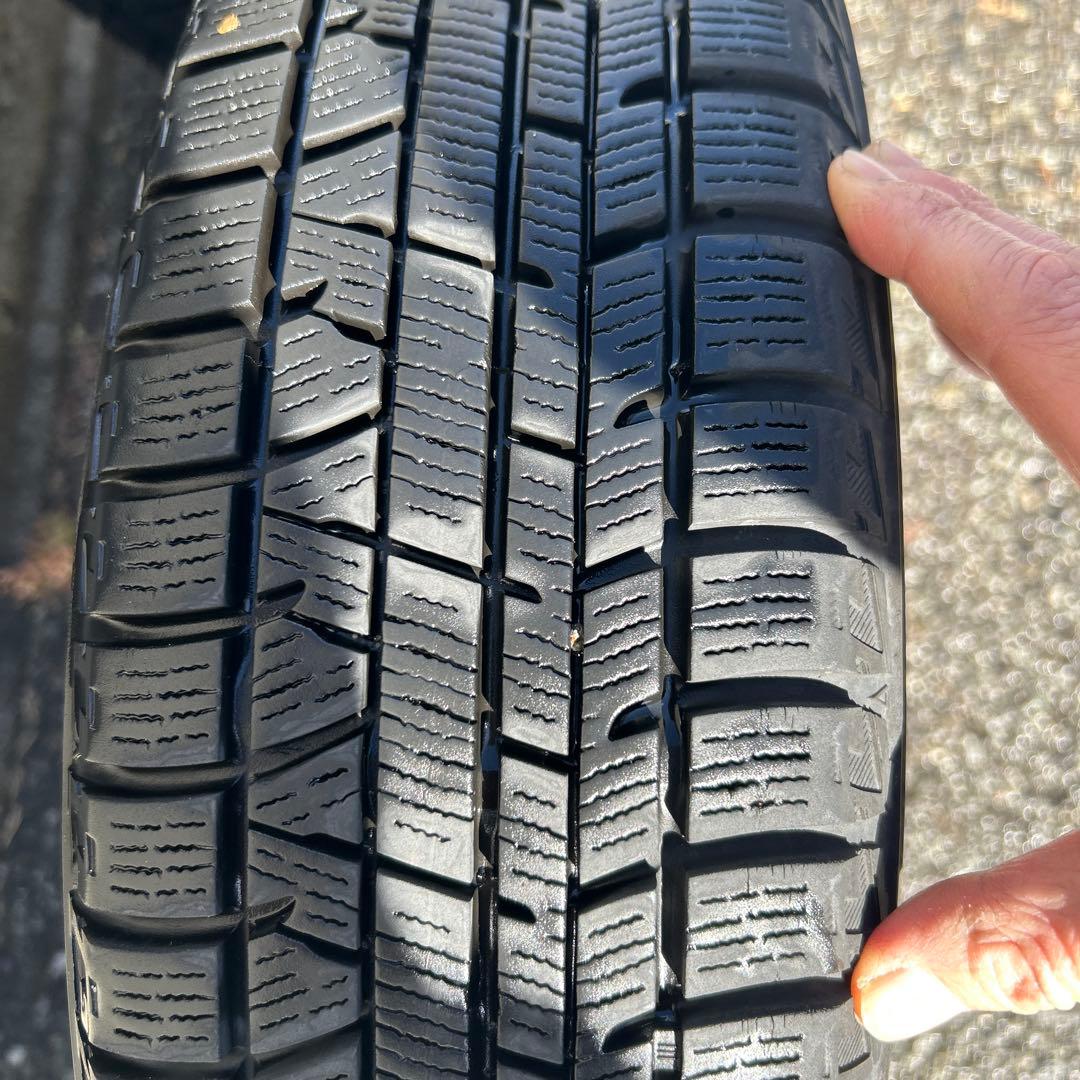 155/65R14ダイハツ純正アルミとスタッドレスタイヤ４本セット送料込