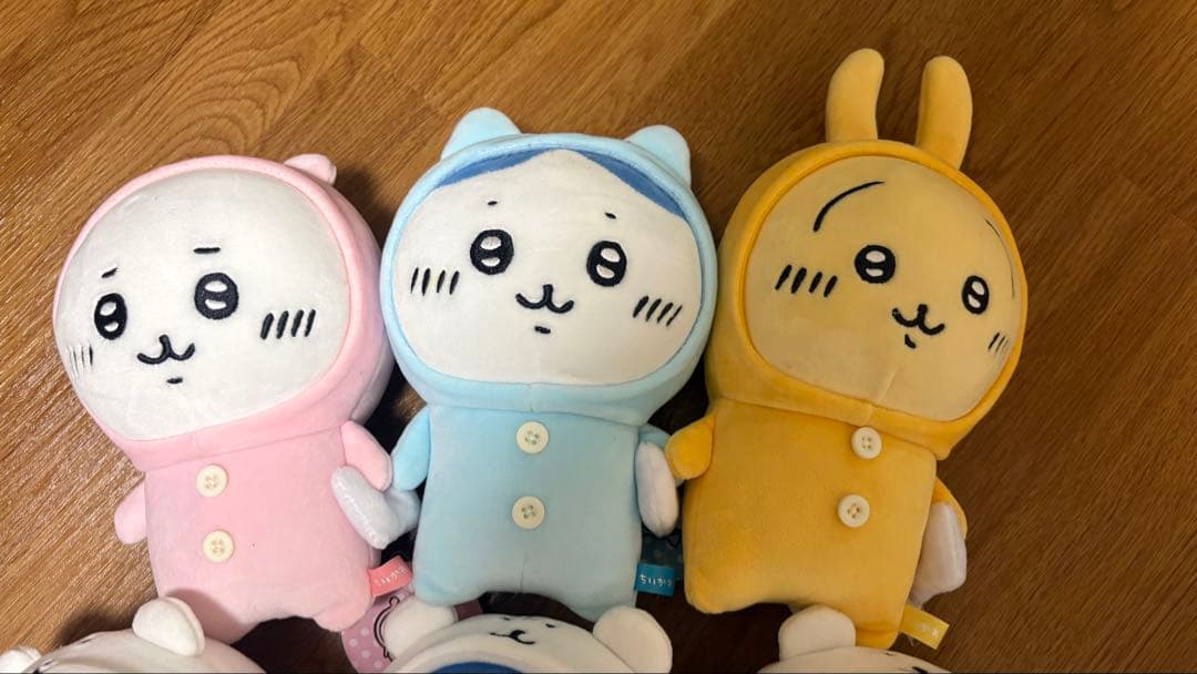 ちいかわ/ハチワレ/うさぎ ぬいぐるみ/チャームセット(バラ売り不可)