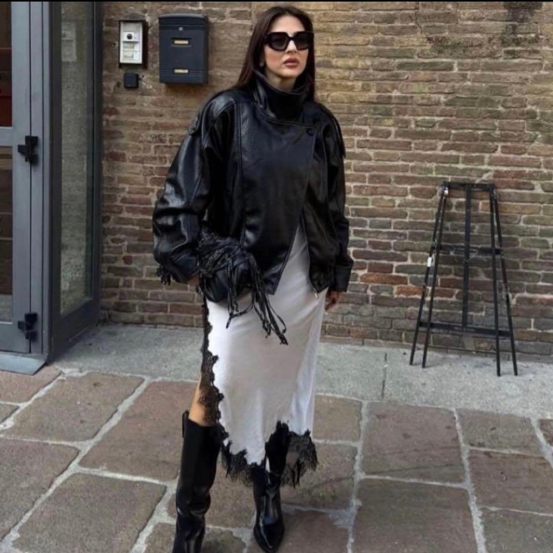 【ひろ様】ZARA ザラ♡フェイクレザージャケット♡L（11〜13号）