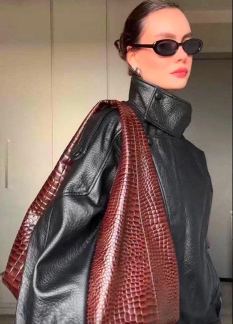 【ひろ様】ZARA ザラ♡フェイクレザージャケット♡L（11〜13号）