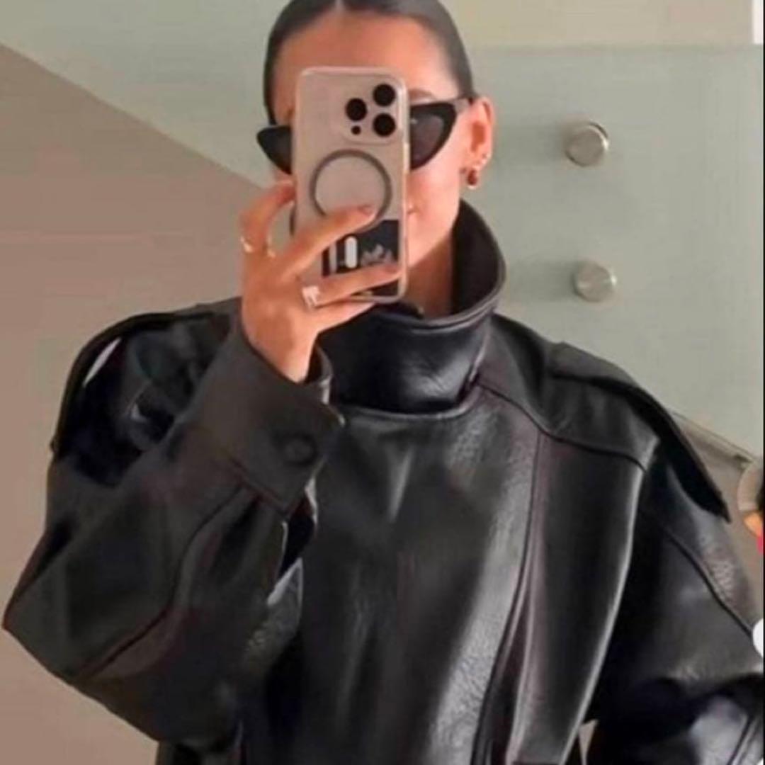 【ひろ様】ZARA ザラ♡フェイクレザージャケット♡L（11〜13号）