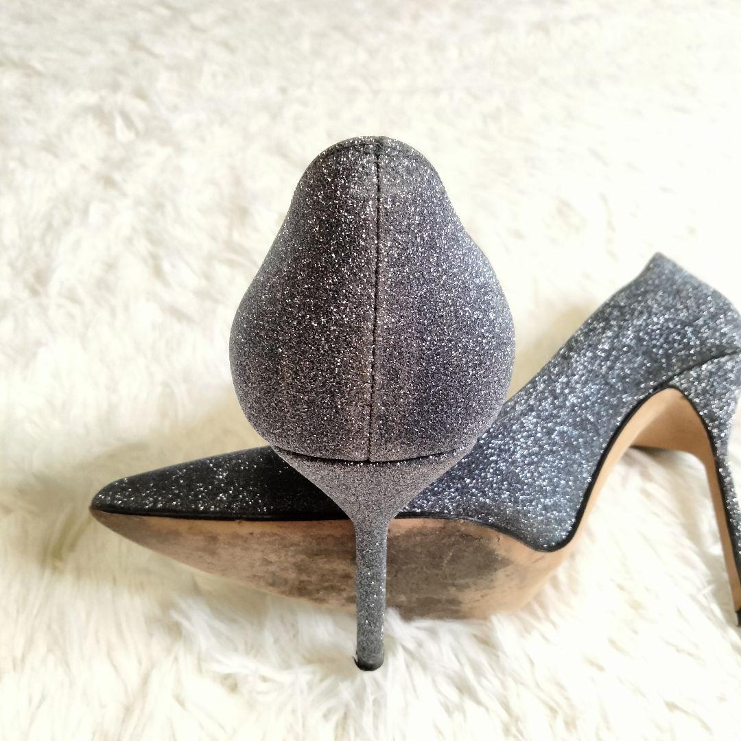 専用●【美品♡】マノロブラニク ポインテッドトゥパンプス シルバー グリッター