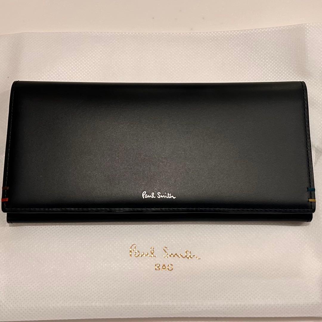 【新品・未使用】定価¥24,200 Paul Smith 長財布 ブラック