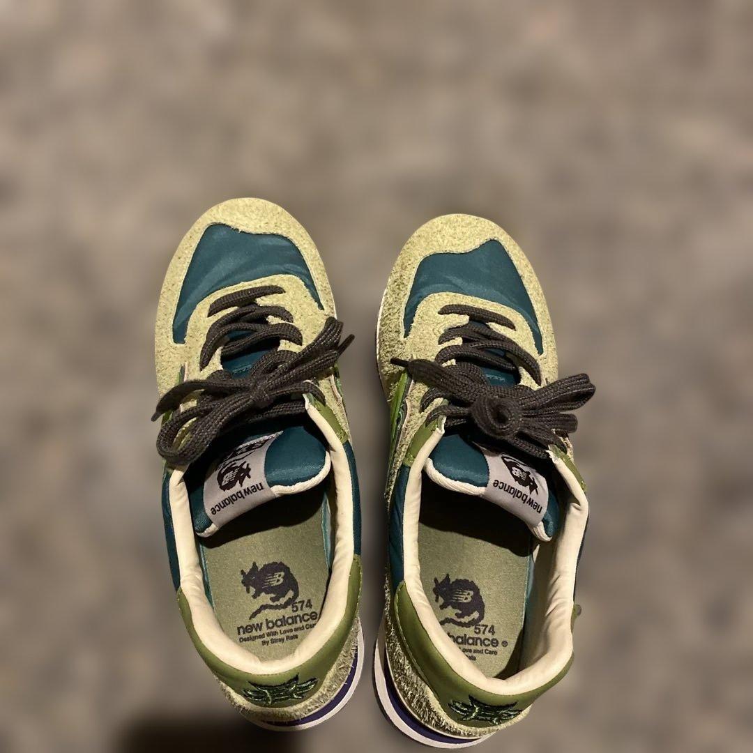 靴 New Balance 574 stray rats