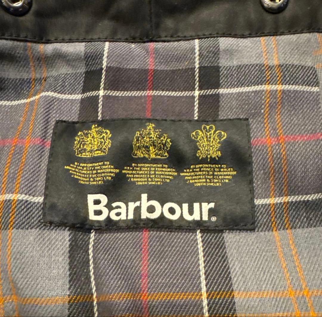 Barbour バブアー 外付け フード ブラック