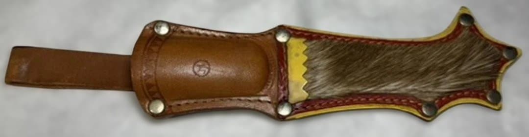 1960年代ヴィンテージ】フィンランド製伝統工芸プーッコナイフ刻印入・毛皮シース