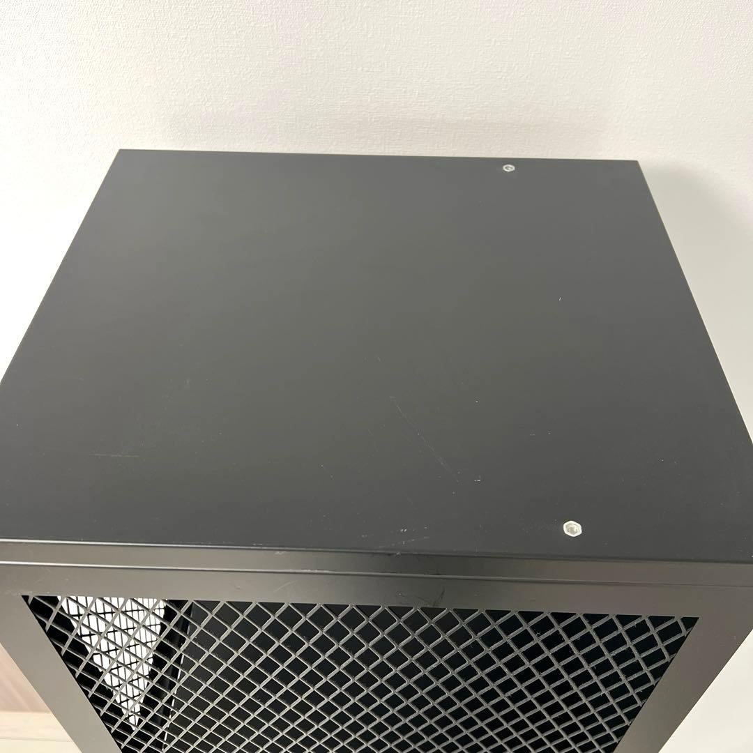 【ジャーナルスタンダードファニチャー】ブラックスチール メッシュロッカー 4段