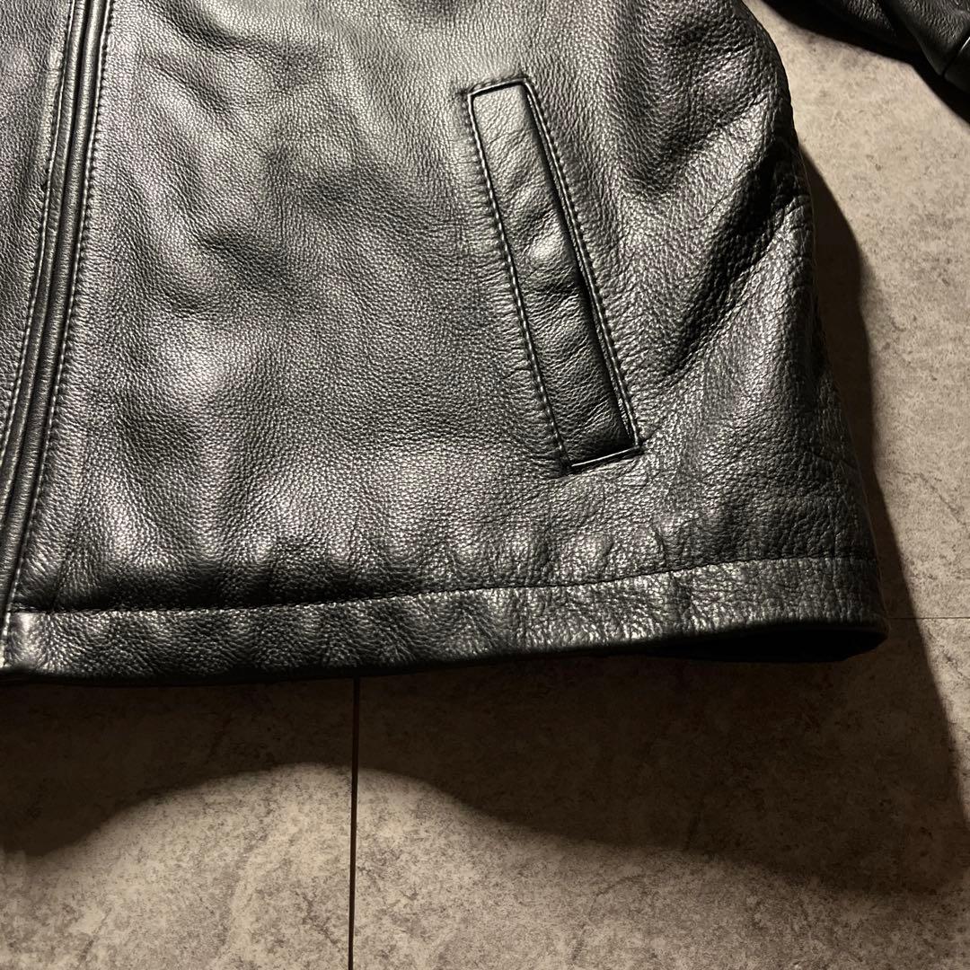 美品 エディーバウアー シングル レザージャケット XL 送料無料