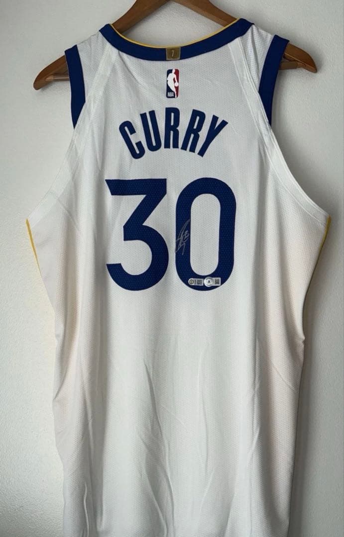 CURRY 30 サイン入りユニフォーム サイズ7 ステフィン　カリー　NBA