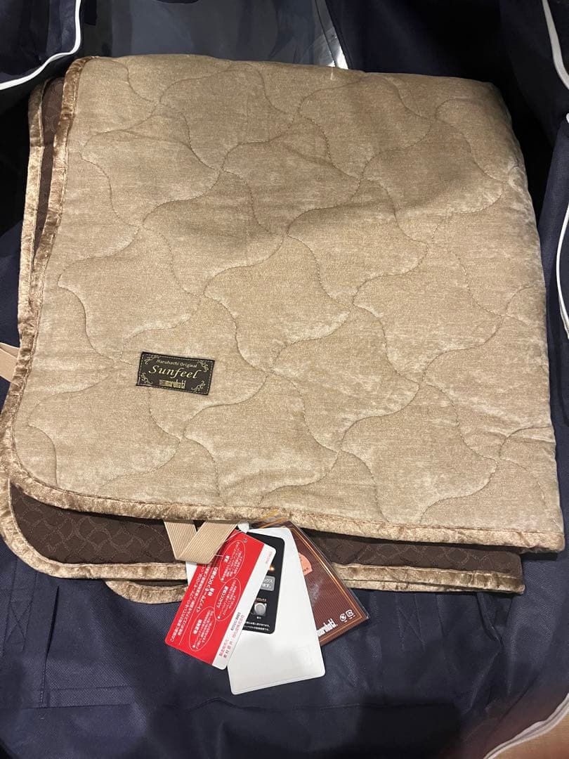 丸八真綿☆冬用シングル敷パット◆タグ付き未使用品