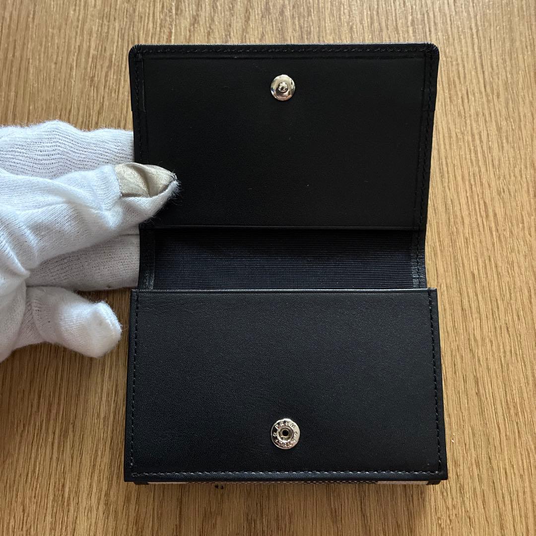 【未使用品】ブラックレーベルクレストブリッジ チェック 三つ折り財布 ブラック