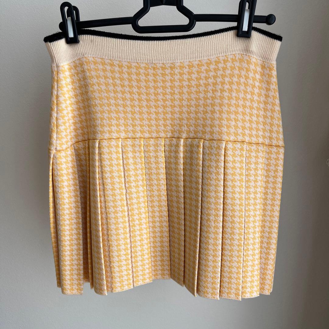 miumiu プリーツスカート　千鳥格子