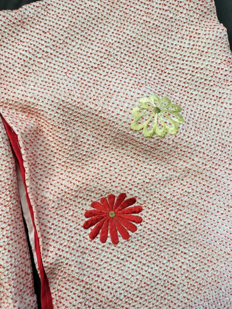 七五三 3歳 正絹 総絞り 着物 被布 草履　カバン　足袋　セット