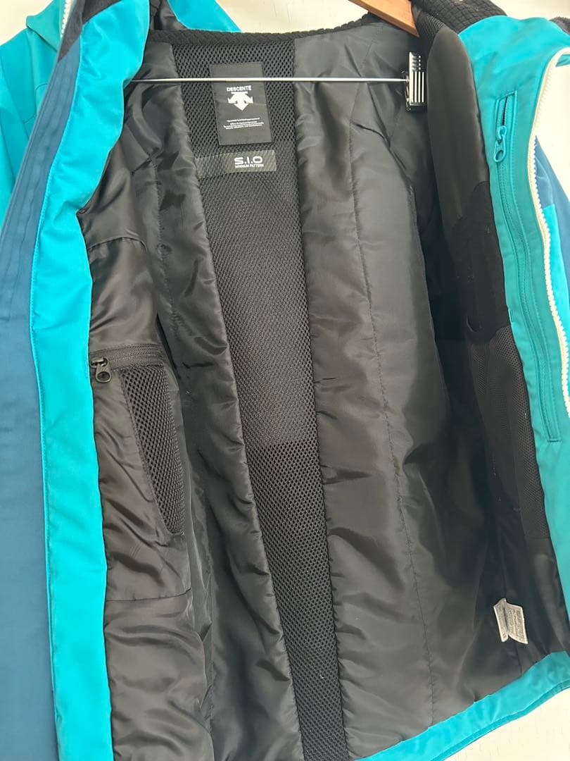 DESCENTE スキーウェア 青　白　Mサイズ