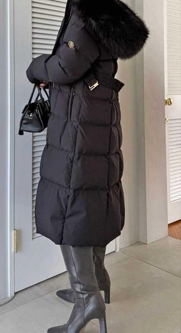 SNIDELスタイルアップフレンチダウンロングコート