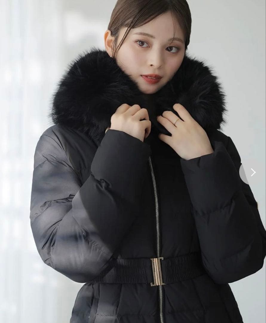 SNIDELスタイルアップフレンチダウンロングコート