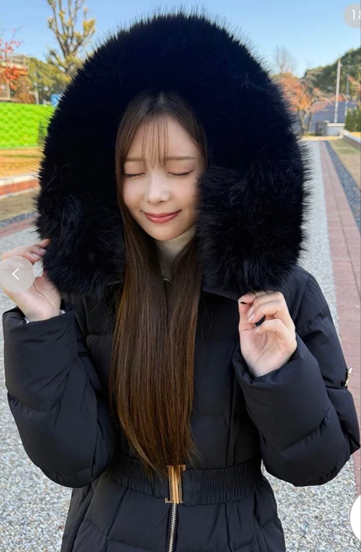 SNIDELスタイルアップフレンチダウンロングコート