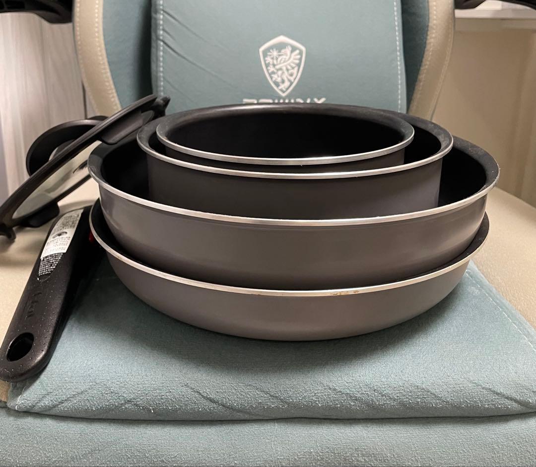 T-fal ティファール　取っ手のとれる　鍋フライパン6点セット