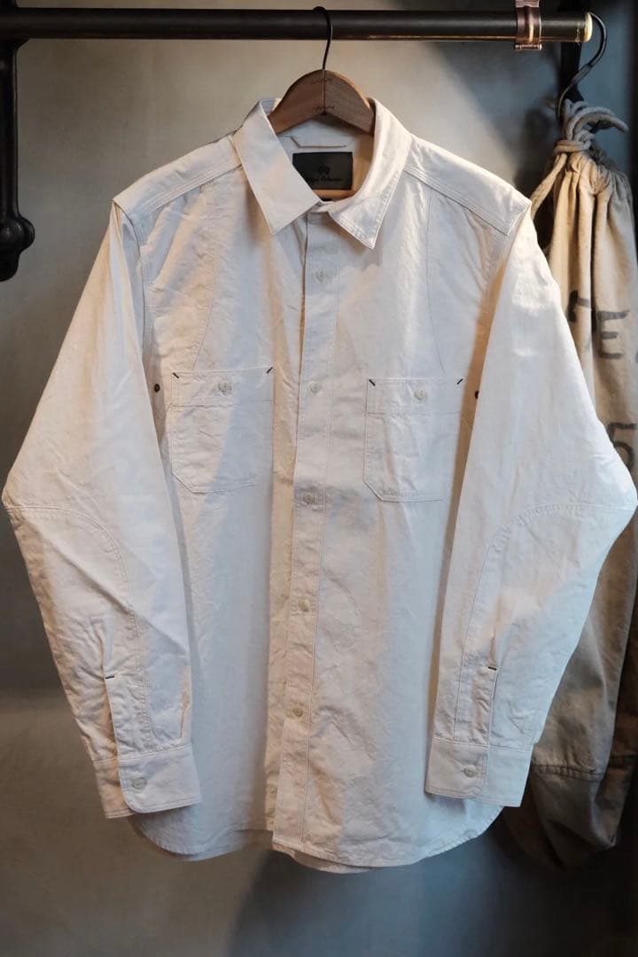 NIGEL CABOURN メディカルシャツ アイボリー ナイジェルケーボン