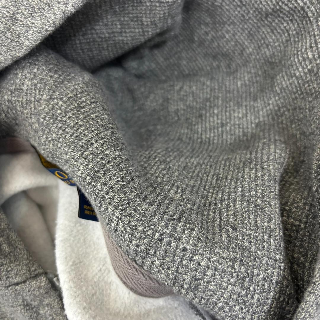 Polo Ralph Lauren 裏サーマル ジップパーカー M グレー