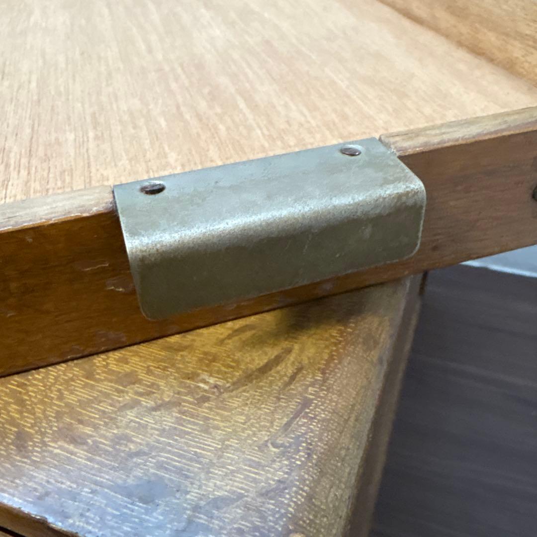 F*y様 木製レターケース　引き出し　6段収納　昭和レトロ　書類入れ　小物入れ